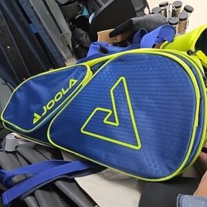 JOOLA Blue and Lime Green Paddle Racket Bag